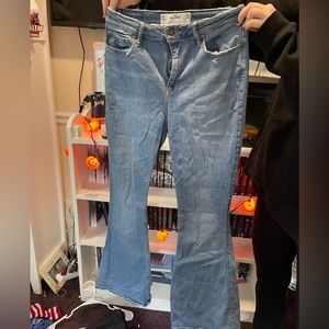 Blue Hollister Flared Jeans